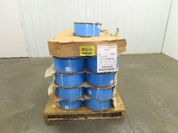 Dynaric PB2160-8BL Poly Strapping Blue Plastic Banding 7/32" W 6.5" x 8" Core