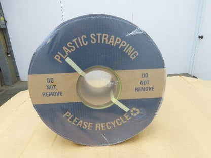 Poly Strapping Yellow Plastic Banding 1/4" W 6" x 4" Core