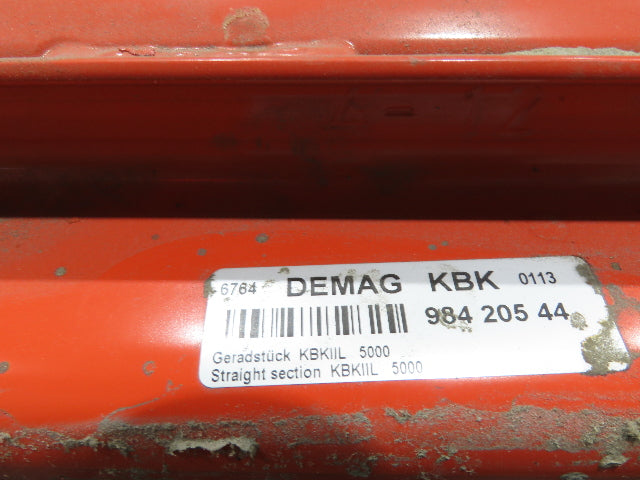 Demag KBK II-L Overhead Bridge Crane Suspension Rail System 82' Runway 5M