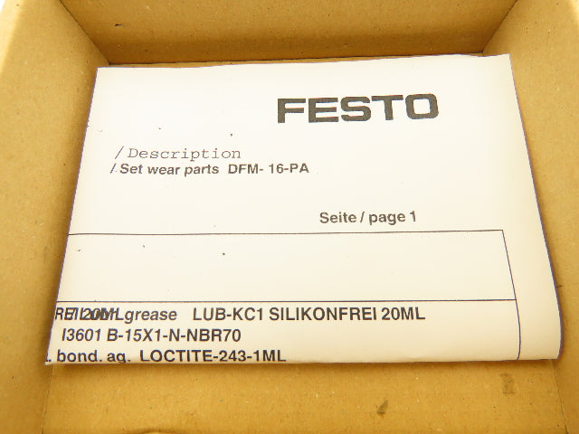 Festo DFM-16-PA Cylinder Seal Repair Kit