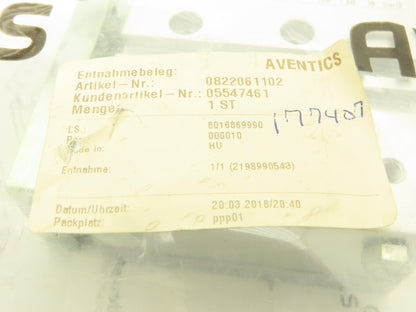 Aventics 0822061102 GPC-BV Guide Cylinder 16mm Rod 30mm Stroke Elastic Cushioned