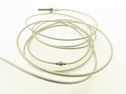 1/16 in x 115" Cable Eye & Threaded Rod For Gammerler Palletizer Spear Lot of 8