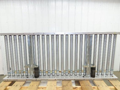 Hilmot 30"x 6' Motorized Roller Conveyor 27"BF 24VDC O-Ring Drive