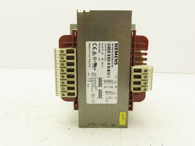 Siemens 4AM5542-8DD40-0FA0 3.4 kVA Transformer 1PH Pri: 208-550V Sec: 2x 115V