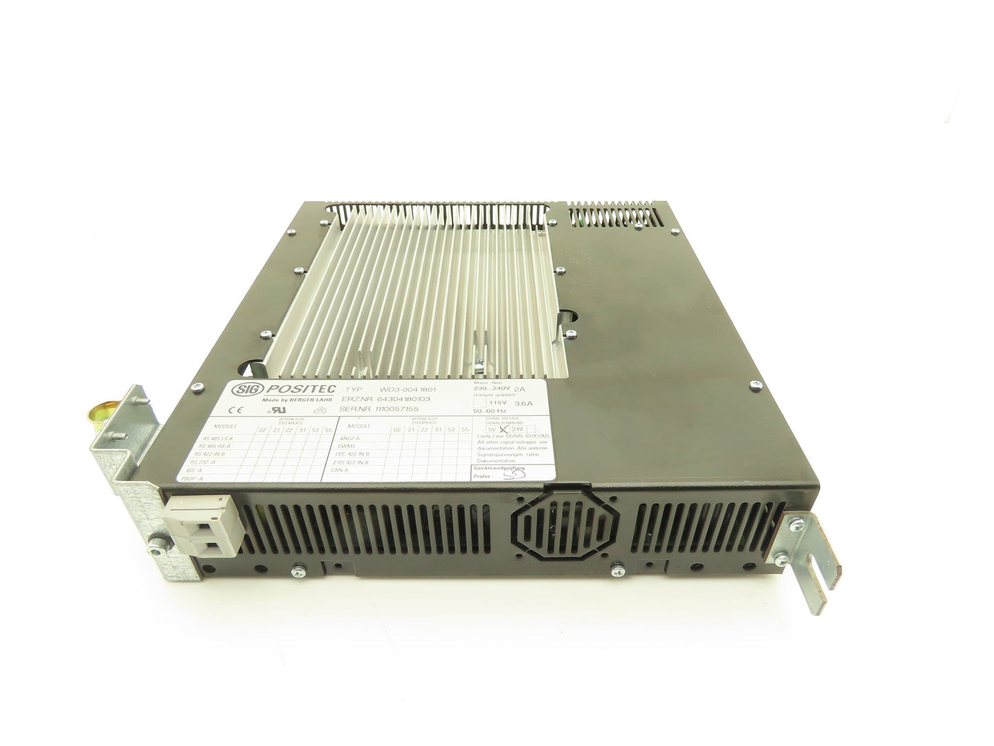 Berger Lahr WD3-004.1801 Positec Stepper Motor Drive Rev 16 5V Signal