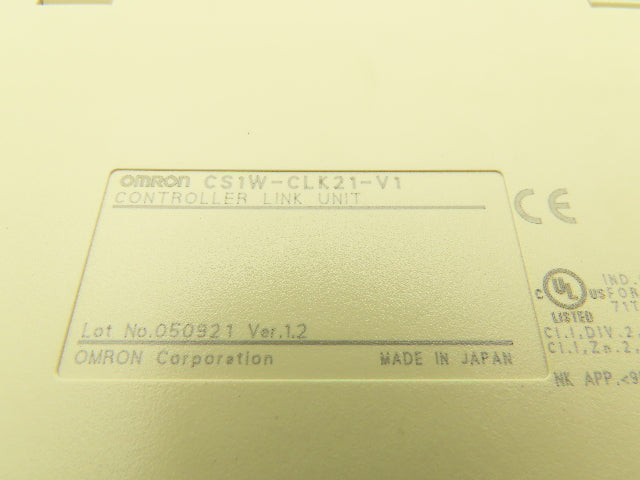 Omron CS1W-CLK21-V1 Ver 1.2 Sysmac Controller Link Unit Lot of 2