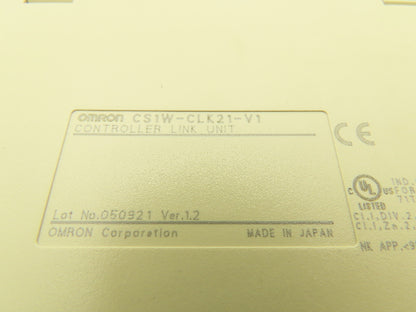 Omron CS1W-CLK21-V1 Ver 1.2 Sysmac Controller Link Unit Lot of 2