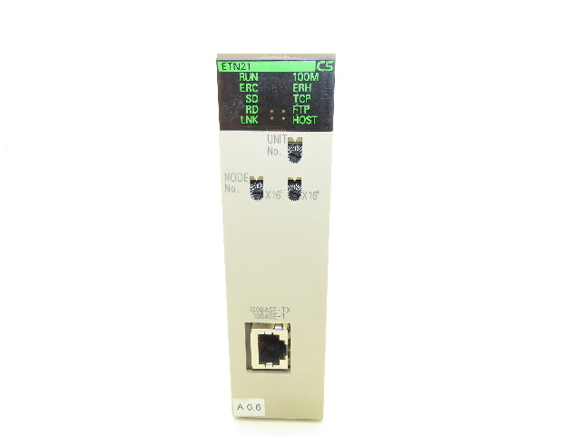 Omron CS1W-ETN21 Ver 1.3 Sysmac 100Base-TX Ethernet Unit