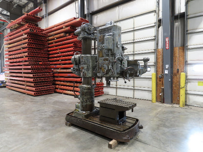 Cincinnati Bickford Super Service Radial Arm Drill Press 4' Arm 11" Column