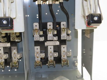 Square D 8998 MCC Bucket 60 Amp Dual Disconnect Switch 3 Pole 600V