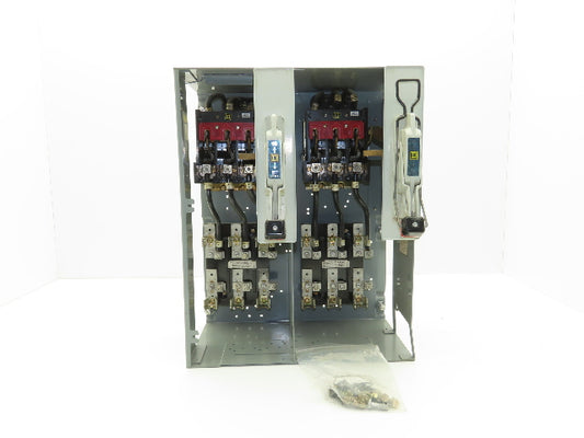 Square D 8998 MCC Bucket 60 Amp Dual Disconnect Switch 3 Pole 600V