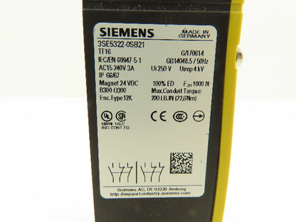 Siemens 3SE5322-0SB21 Safety Switch 240VAC 3A Magnet 24VDC
