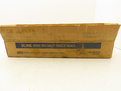 Uline H-435Y High Security Truck Seals Yellow Cargo Lock Anti-Theft  Box of 50
