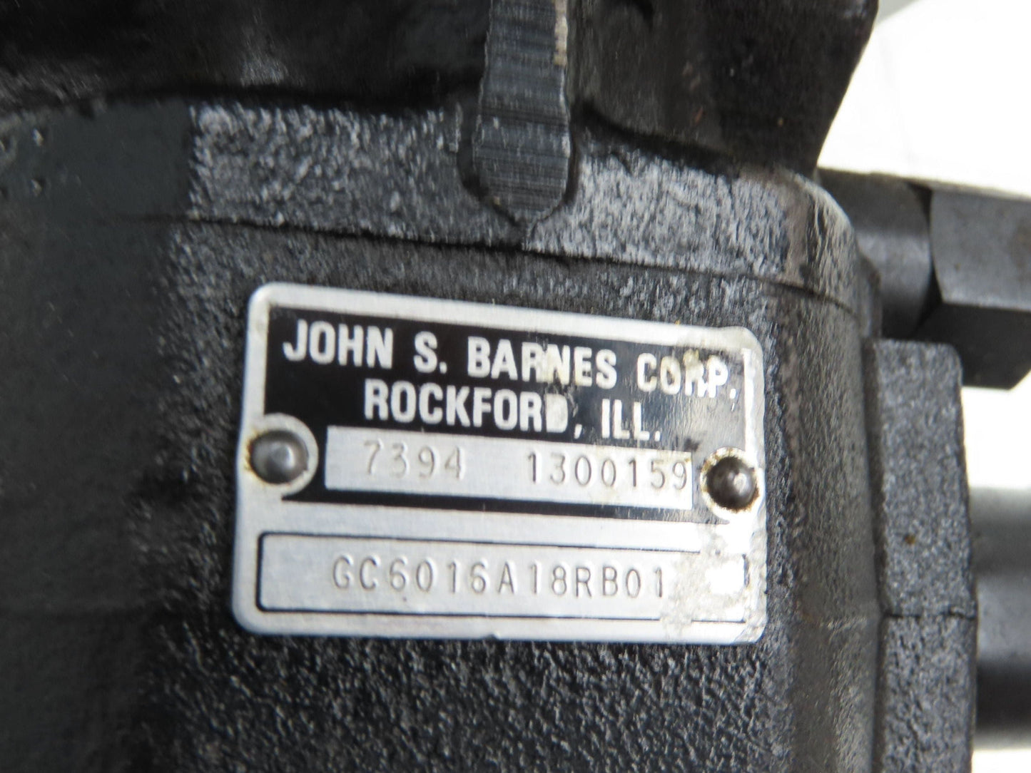 Barnes GC6016A18RB01 Hydraulic Gear Pump 11 GPM 5Hp 230/460V 3PH Motor 184T