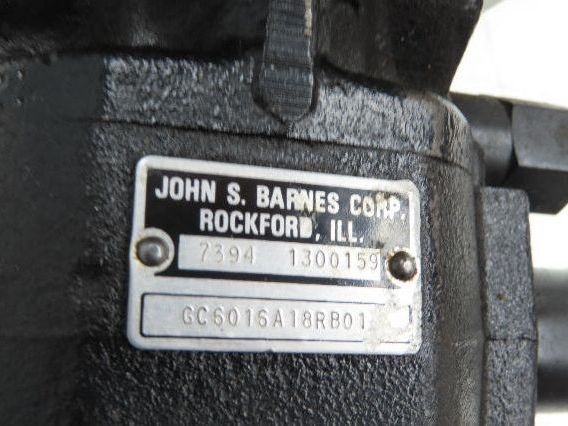 Barnes GC6016A18RB01 Hydraulic Gear Pump 11 GPM 5Hp 230/460V 3PH Motor 184T