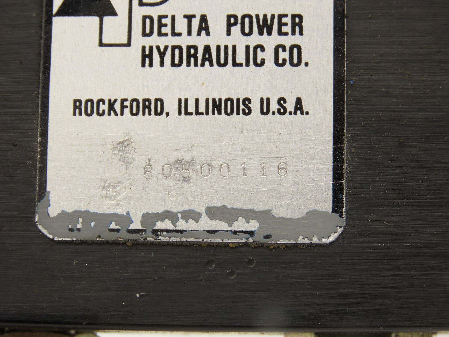 Delta Power Hydraulic 80500116 Solenoid Valve 115V w/Pressure Switch 4-Port 1/2"