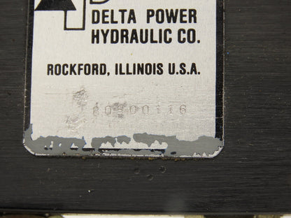 Delta Power Hydraulic 80500116 Solenoid Valve 115V w/Pressure Switch 4-Port 1/2"