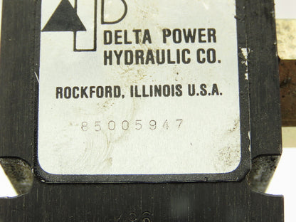 Delta Power Hydraulic 80500116 Solenoid Valve 115V w/Pressure Switch 4-Port 1/2"