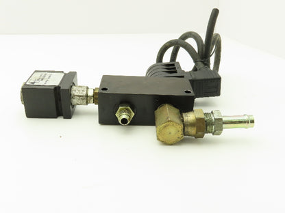 Delta Power Hydraulic 80500116 Solenoid Valve 115V w/Pressure Switch 4-Port 1/2"