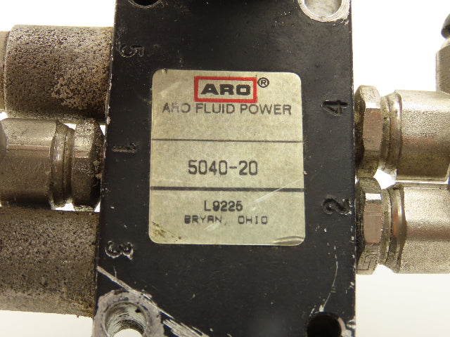 ARO 5040-20 Hand Lever Operated Air Valve 4-way 2-Position 1/8"npt