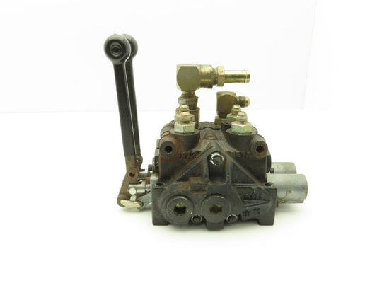 Monoblock Hydraulic Directional Control Valve 2-Spool 3-Position Manual Return