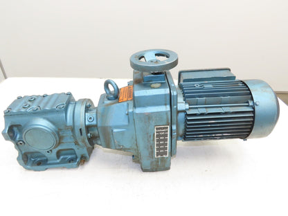 Sew Eurodrive S47 D16DT80N4 Variable Speed Gearmotor 1Hp 460V 3PH 21-102rpm 20:1