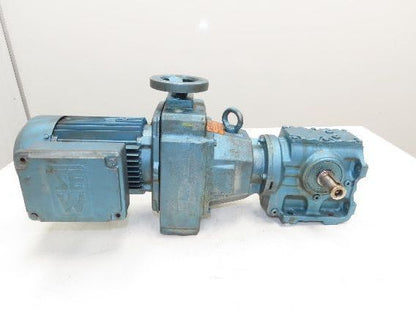 Sew Eurodrive S47 D16DT80N4 Variable Speed Gearmotor 1Hp 460V 3PH 21-102rpm 20:1