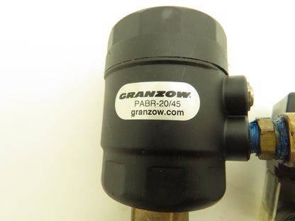 Granzow PABR-20/45 Bronze Pneumatic Solenoid Valve 3/4"NPT 24VDC 230PSI NC
