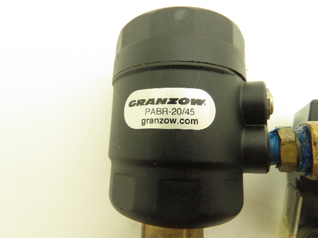 Granzow PABR-20/45 Bronze Pneumatic Solenoid Valve 3/4"NPT 24VDC 230PSI NC
