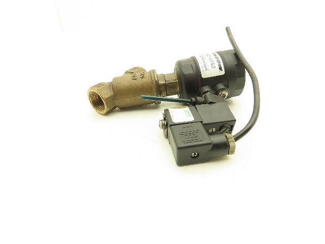 Granzow PABR-20/45FSO Bronze Pneumatic Solenoid Valve 2-Way 3/4NPT 24V 230PSI NC
