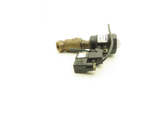 Granzow PABR-20/45FSO Bronze Pneumatic Solenoid Valve 2-Way 3/4NPT 24V 230PSI NC