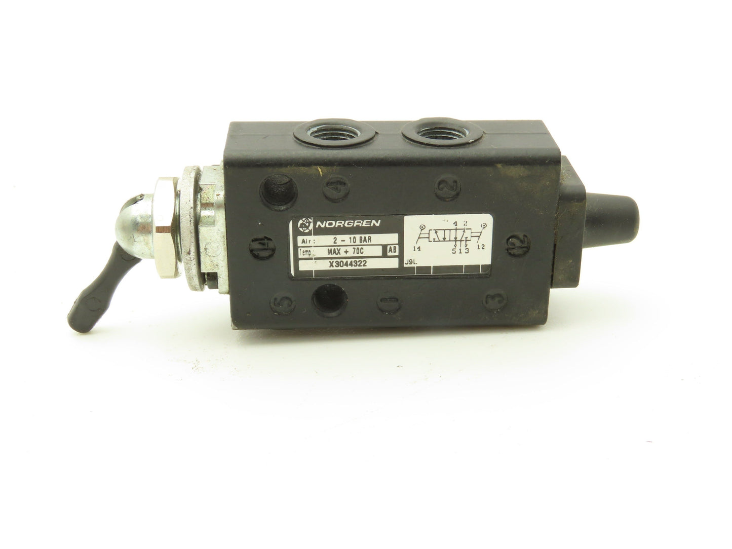 Norgren X3044322 Inline Manual Air Valve 5-Way 2-Position 1/8"npt