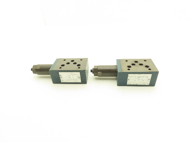 Bosch 0811101257 Hydraulic Pressure Relief Sandwich Valve 4500 PSI Lot of 2