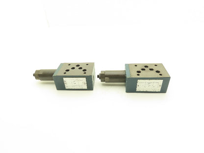Bosch 0811101257 Hydraulic Pressure Relief Sandwich Valve 4500 PSI Lot of 2