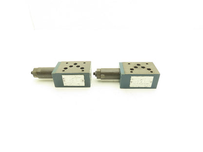 Bosch 0811101257 Hydraulic Pressure Relief Sandwich Valve 4500 PSI Lot of 2