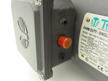 Techtop RD1-RS-TF-56HC-4-B-C-2-CC Farm Duty Motor 2Hp 1730 RPM 115/230V 1PH 56HC