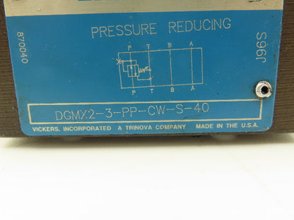 Vickers DGMX2-3-PP-CW-S-40 Hydraulic Pressure Reducing Valve