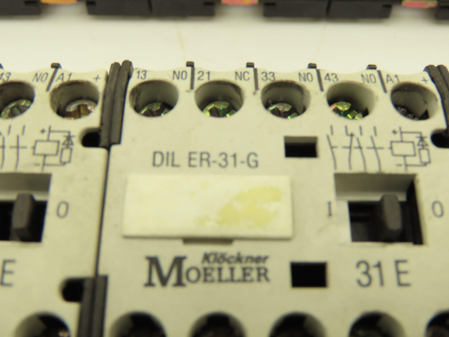 Moeller DIL ER-31-G Contactor 24VDC Coil 10A 600V 4-Pole 3NO 1NC Lot Of 14