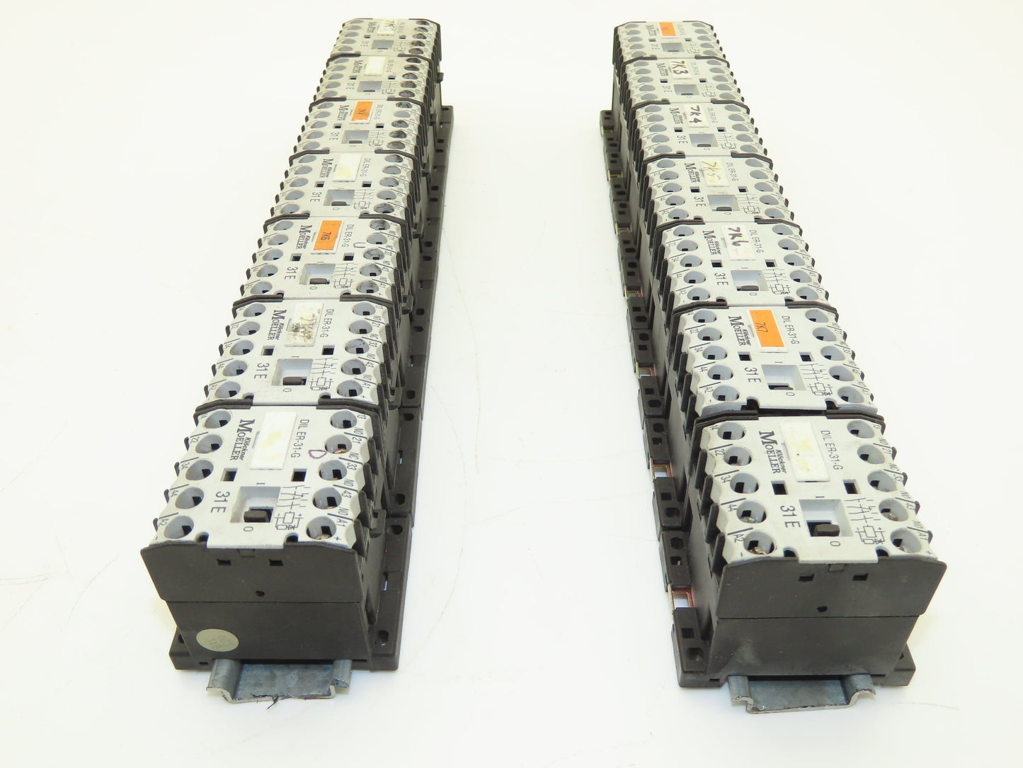 Moeller DIL ER-31-G Contactor 24VDC Coil 10A 600V 4-Pole 3NO 1NC Lot Of 14