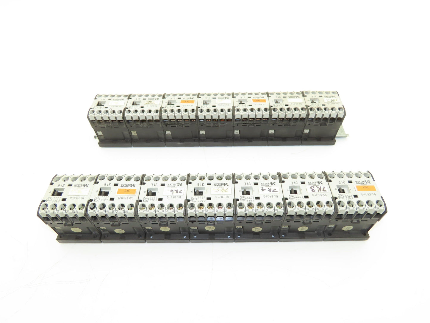Moeller DIL ER-31-G Contactor 24VDC Coil 10A 600V 4-Pole 3NO 1NC Lot Of 14