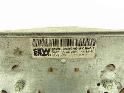 SEW BW039-012 Motor VFD Drive Brake Resistor 39O 1200W