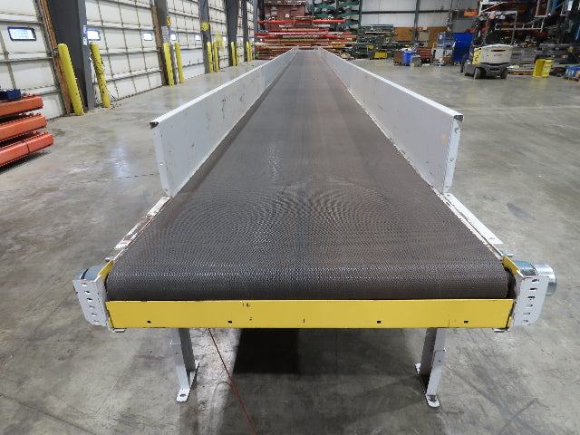 Hytrol 43"x 99' 5" Slider Bed Conveyor Parcel Belt 2Hp 460V Center Drive 118 FPM