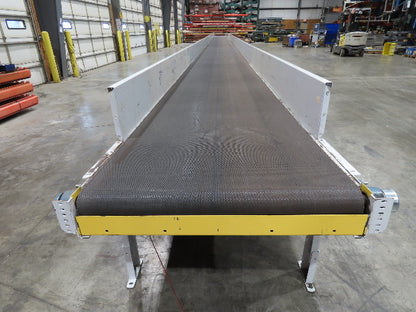 Hytrol 43"x 99' 5" Slider Bed Conveyor Parcel Belt 2Hp 460V Center Drive 118 FPM