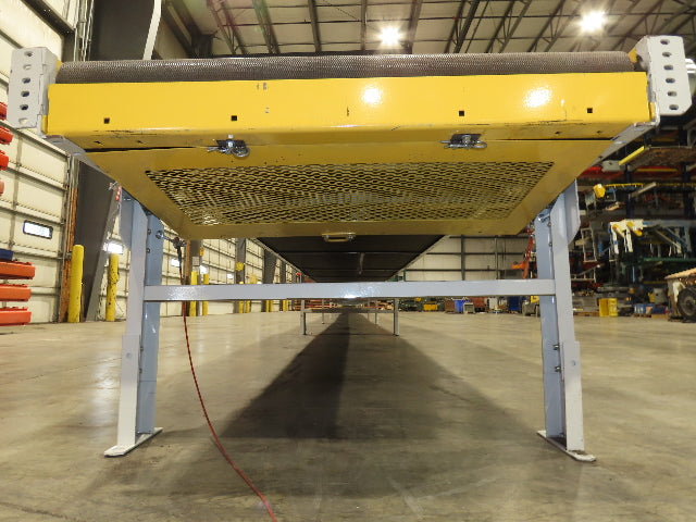 Hytrol 43"x 99' 5" Slider Bed Conveyor Parcel Belt 2Hp 460V Center Drive 118 FPM