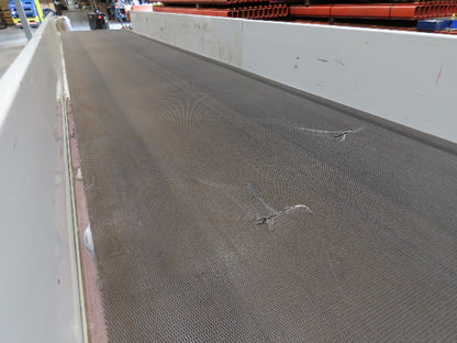 Hytrol 43"x 99' 5" Slider Bed Conveyor Parcel Belt 2Hp 460V Center Drive 118 FPM