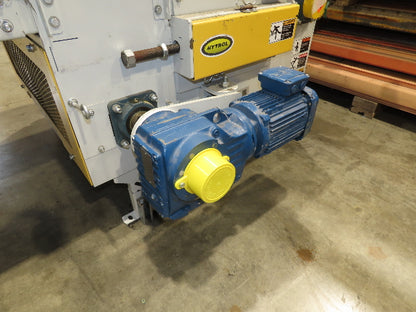 Hytrol 43"x 99' 5" Slider Bed Conveyor Parcel Belt 2Hp 460V Center Drive 118 FPM