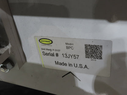 Hytrol 43"x 99' 5" Slider Bed Conveyor Parcel Belt 2Hp 460V Center Drive 118 FPM