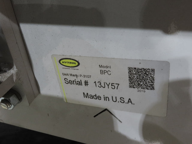 Hytrol 43"x 99' 5" Slider Bed Conveyor Parcel Belt 2Hp 460V Center Drive 118 FPM