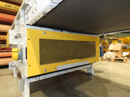 Hytrol 43"x 99' 5" Slider Bed Conveyor Parcel Belt 2Hp 460V Center Drive 118 FPM