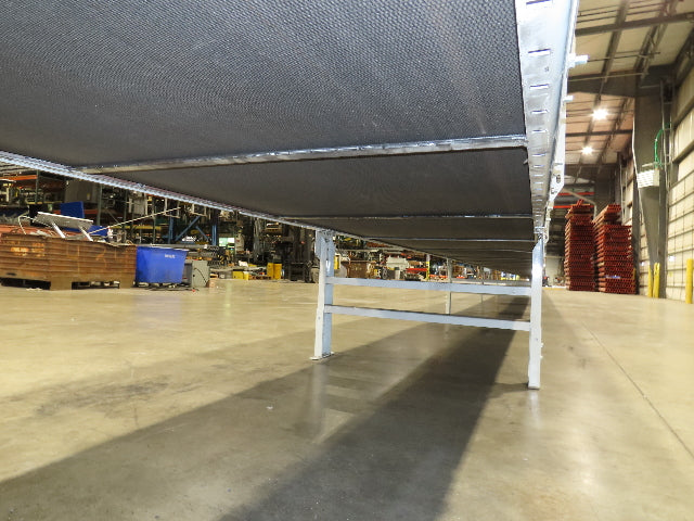 Hytrol 43"x 99' 5" Slider Bed Conveyor Parcel Belt 2Hp 460V Center Drive 118 FPM